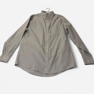 Stafford Men's Light Blue Button-Up Shirt